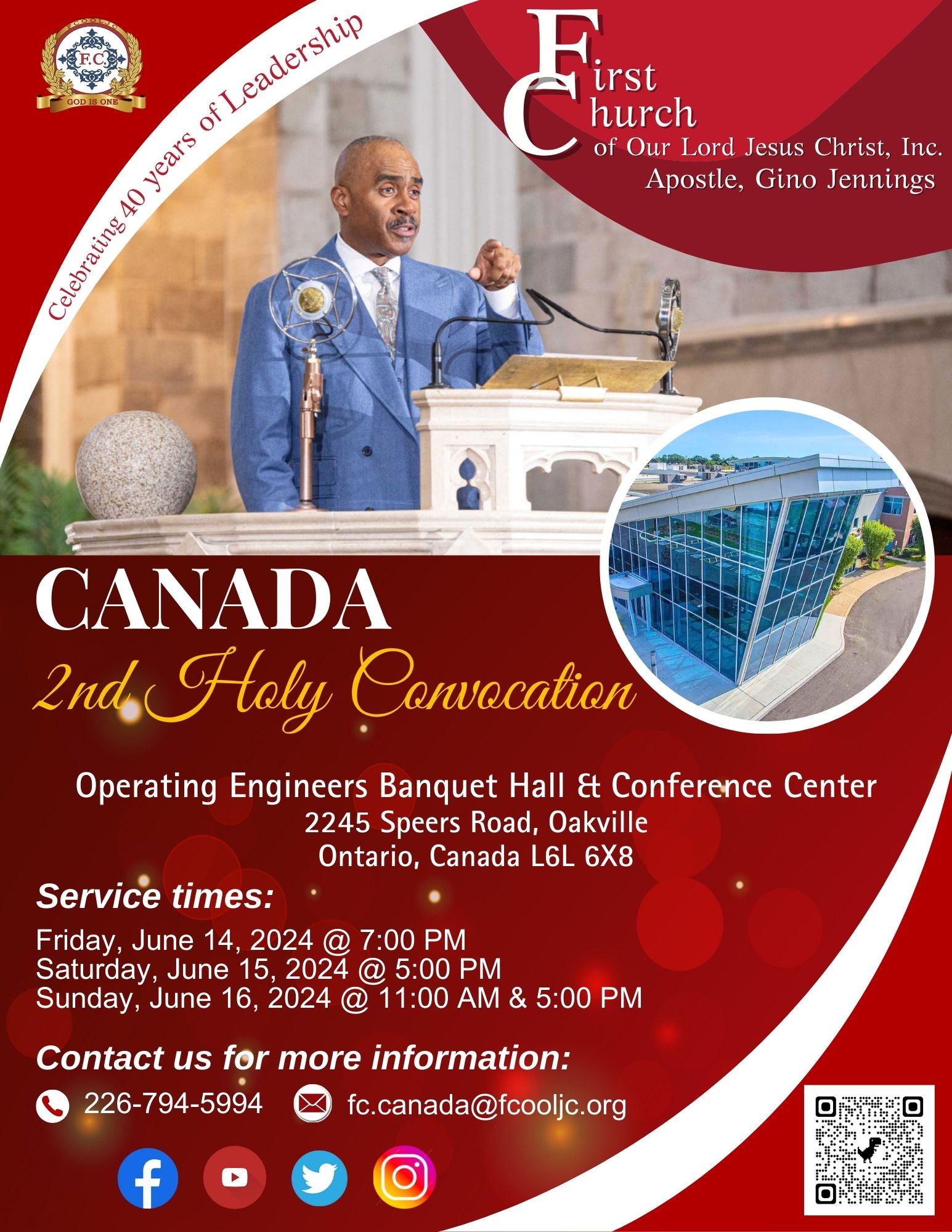 Read more about the article June 14 – 16, 2024 – Canada / 2nd Holy Convocation
