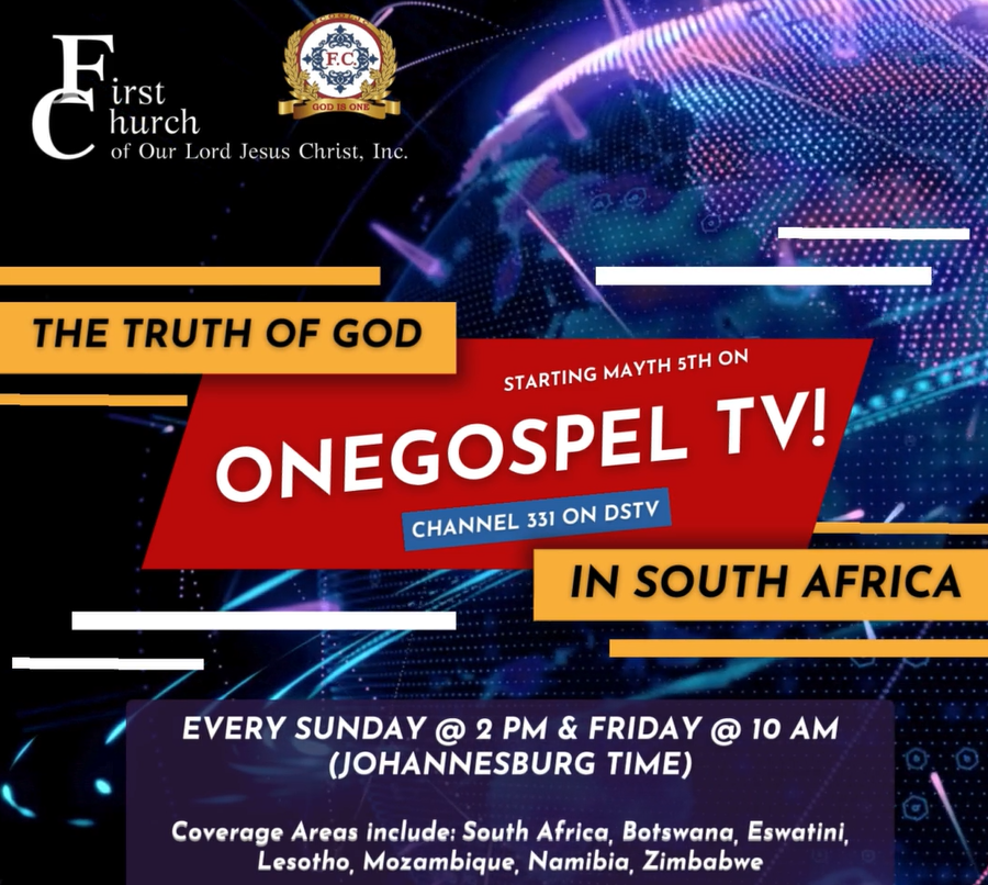 Read more about the article Starting May 5, 2024 – OneGospel TV / In South Africa