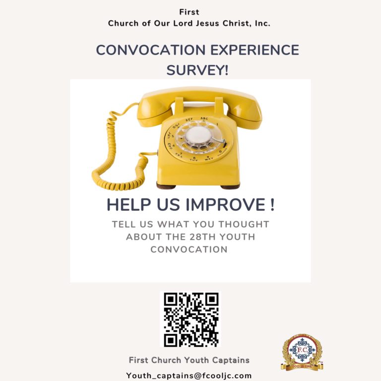 First Church – Convocation Experience Survey