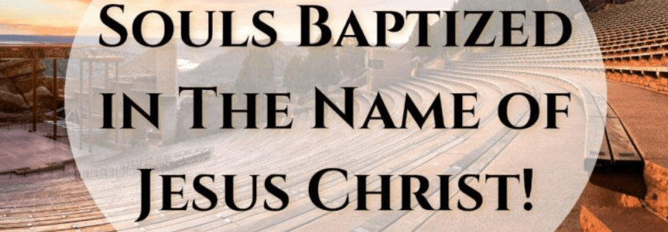 Read more about the article The Number Of Souls Baptized In The Name Of Jesus Christ At Various Locations / Apostle, Pastor Gino Jennings