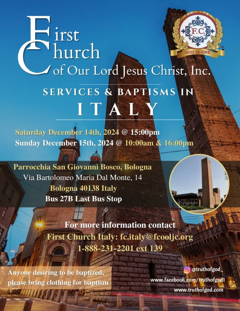 Read more about the article December 14 – 15, 2024 – Italy / Service & Baptism