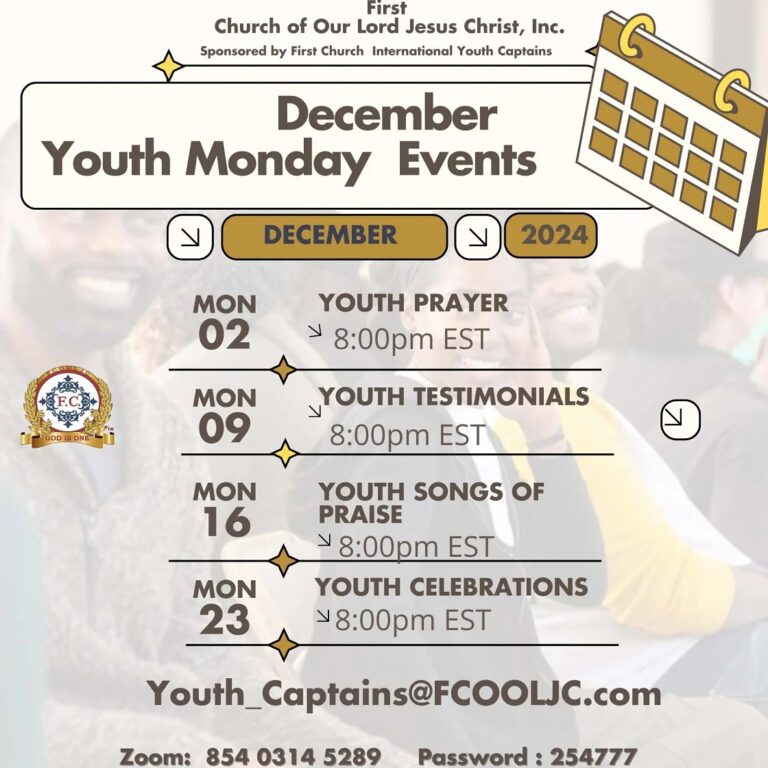 Read more about the article December Youth Monday Event