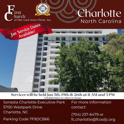 Read more about the article January 2025 – Charlotte, NC / January Service Updates