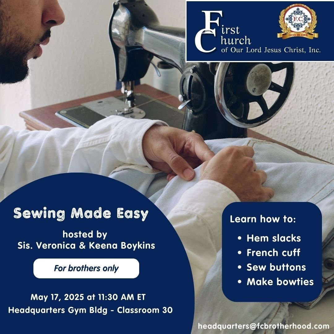 Read more about the article May 17, 2025 – HQ / Sewing Made Easy (for Brothers only!)