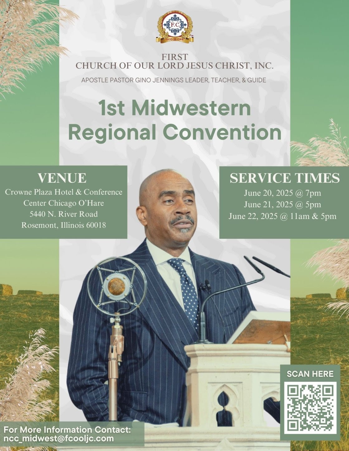 Read more about the article June 20 – 22, 2025 – 1st Midwestern Regional Convention / Chicago, Illinois