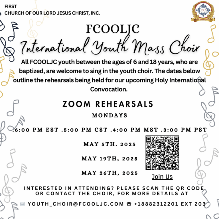 Read more about the article May – International Mass Choir Zoom Rehearsals