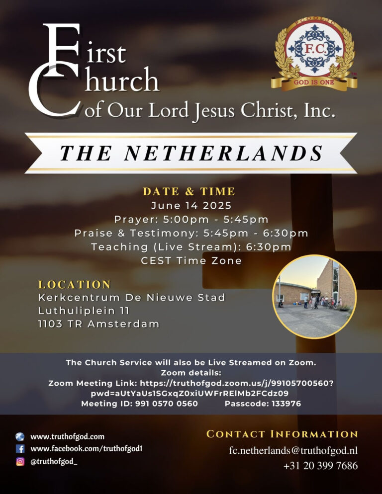 Read more about the article June 14, 2025 – The Netherlands / Live Stream